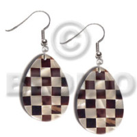 Dangling teardrop 40mmx27mm flat resin