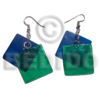 Dangling 2 overlapping 25mm laminated