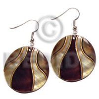 Dangling handpainted and colored round