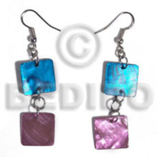 Dangling double 15mm square hammershell