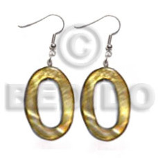 Dangling 30mmx20mm oval laminated high