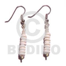 Dangling grinded puka earrings Dangling grinded puka earrings