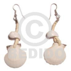 Dangling white piktin moonshell