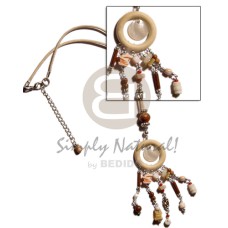Natural wood ring dangling Natural wood ring dangling