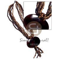 Tassled 6 layers natural brown