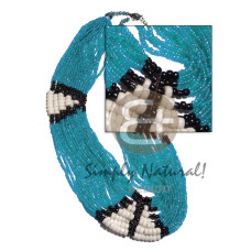 27 rows aqua blue glass