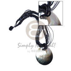 45mm round blacklip shell pendant 45mm round blacklip shell pendant