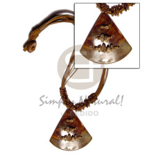 Pie cut brown lip 45mm
