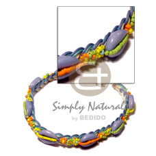 Colored sigay in wax cord