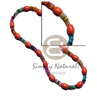 Oval natural wood in orange