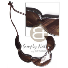 2 rows wax cord choker