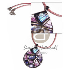 Teardrop 50mmx42mm glistening abalone in