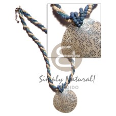 Twisted 2-3mm coco pokalet blue bleach cut