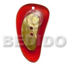 Red horn button mop