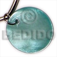 30mm round aqua blue hammershell