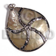 Mop 40mm molten silver metal