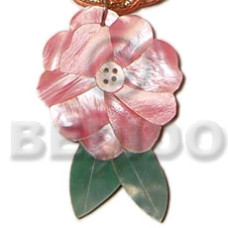 Inlaid flower leaf hammershell