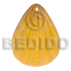 Piktin clam dyed in yellow