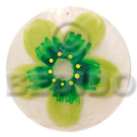Round natural 50mm capiz shell
