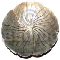 50mm flower blacklip shell