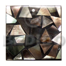 Flat 30mmx30mm square black