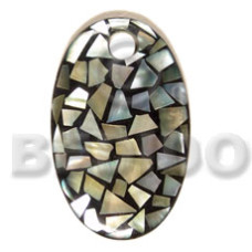 Dome oval 70mmx42mm laminated blacklip
