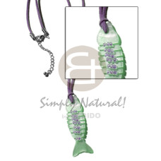 Mint green fishbone hammershell