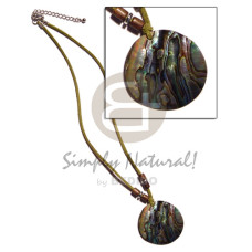 40mm round paua abalone in