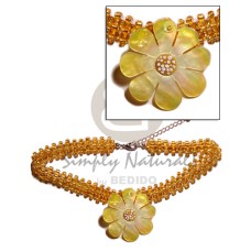 Yellow gold glass beads flat Yellow gold glass beads flat