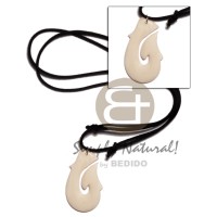 40mm celtic white carabao bone