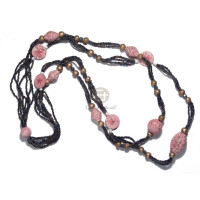7 layers rainbow glass beads
