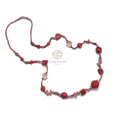 Dark red and amber glass