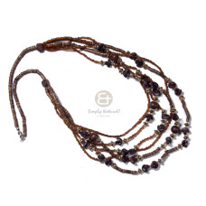 4-5mm coco heishe nat brown