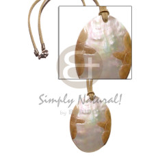 Leather thong oval mop