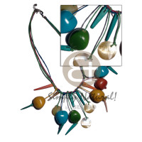 Bora bora necklace- dangling colored