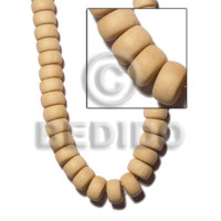 Natural white wood wheels 13mmx22mm