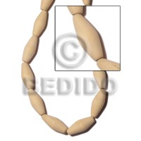 Natural white wood football 15mmx35mm