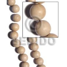 Natural white round wood beads Natural white round wood beads