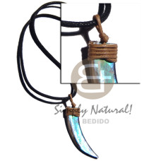 45mmx10mm abalone shell fang