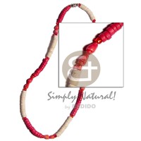 Red bleach 4-5mm coco heishe