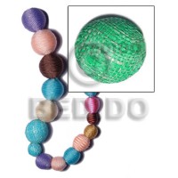 15mm natural white round wood