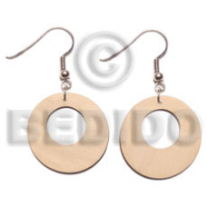 Dangling 40mm ring natural