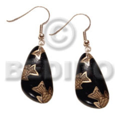 Dangling 40mmx28mm natural wood in