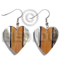 Dangling 35mmx42mm heart kabibe