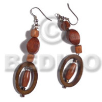 Dangling 30mmx20mm oval laminated golden