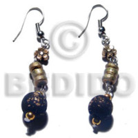 Dangling wood beads and 4-5mm