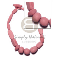 Natural wood beads dyed in