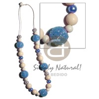 20mm wrapped wood beads in