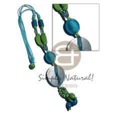 Tassled 2 layers satin cord