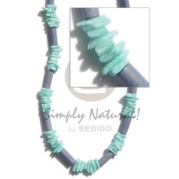 Pastel blue wood tube